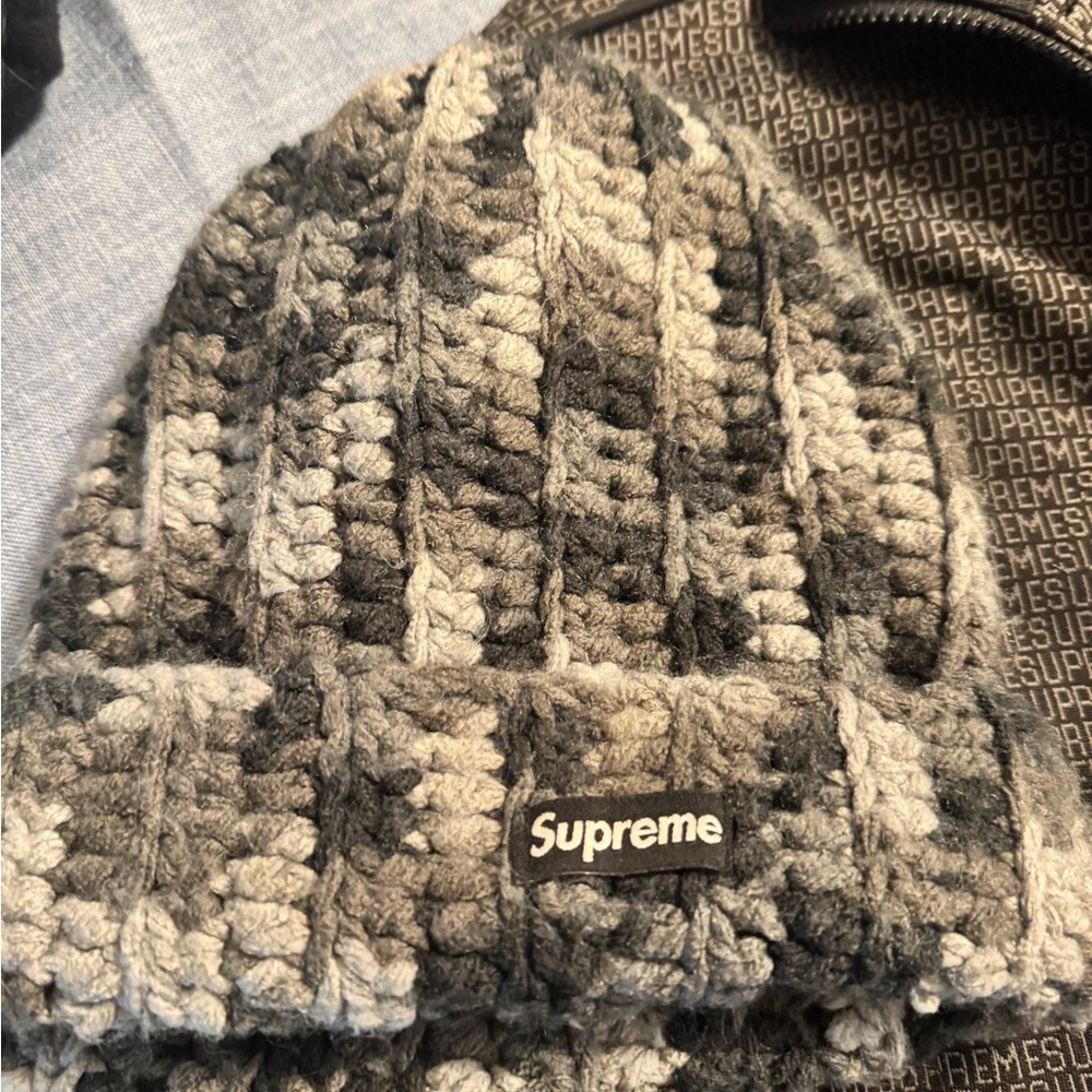 Supreme Monochrome Knit Beanie